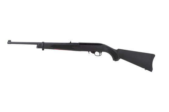 Ruger 10-22 22lr rifle features a fiber optic front sight